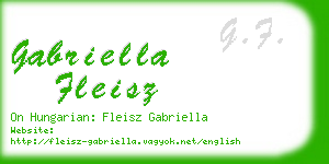 gabriella fleisz business card